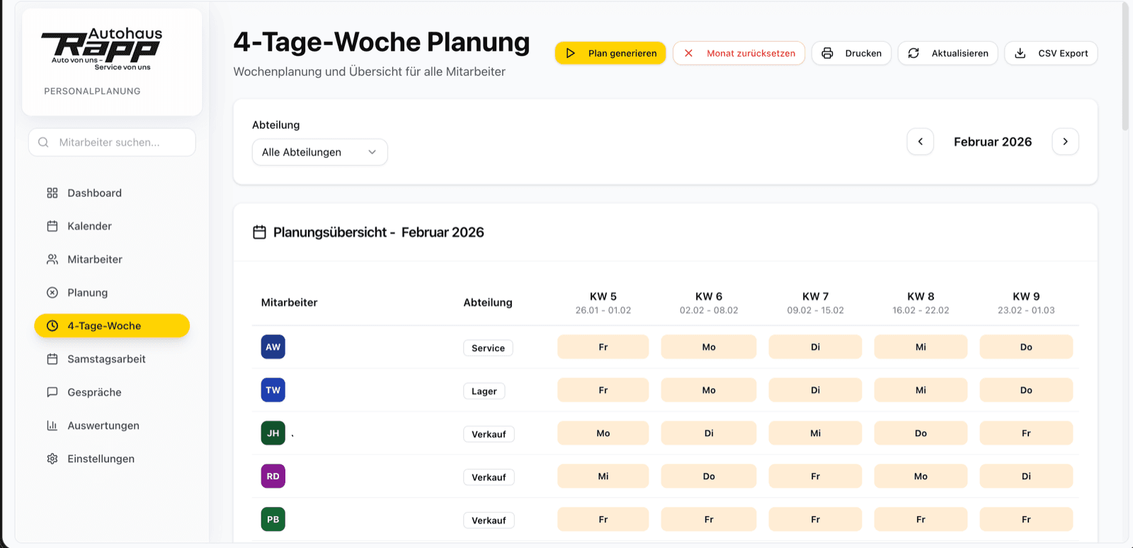 Autohaus Plan – Screenshot 2