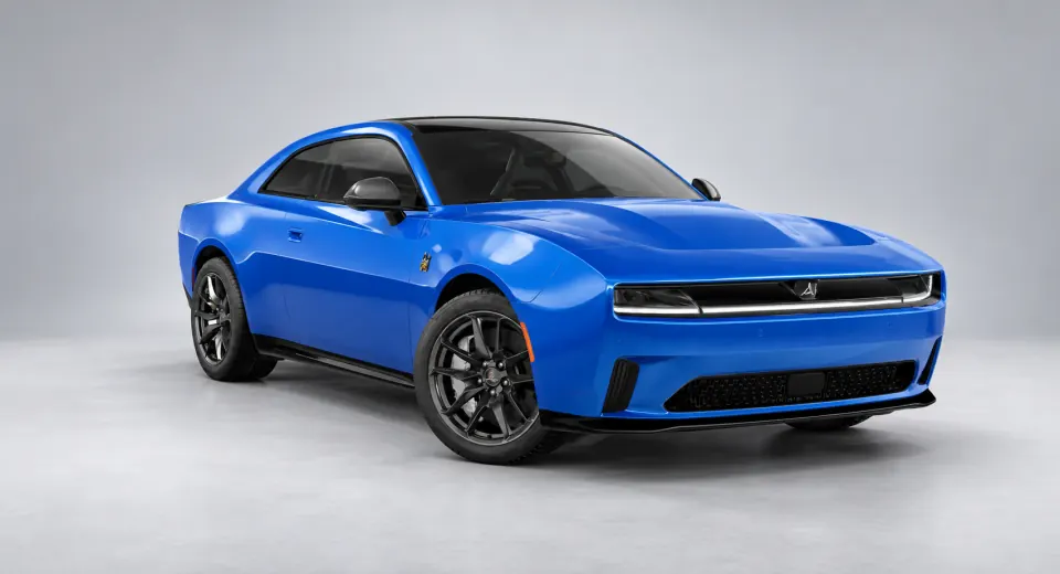 Coupé in the studio, front view, AI-generated image